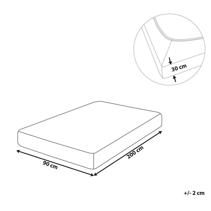 Lenzuolo con angoli cotone azzurro 90 x 200 cm con bordi elastici modello classico a tinta unita camera da letto classica