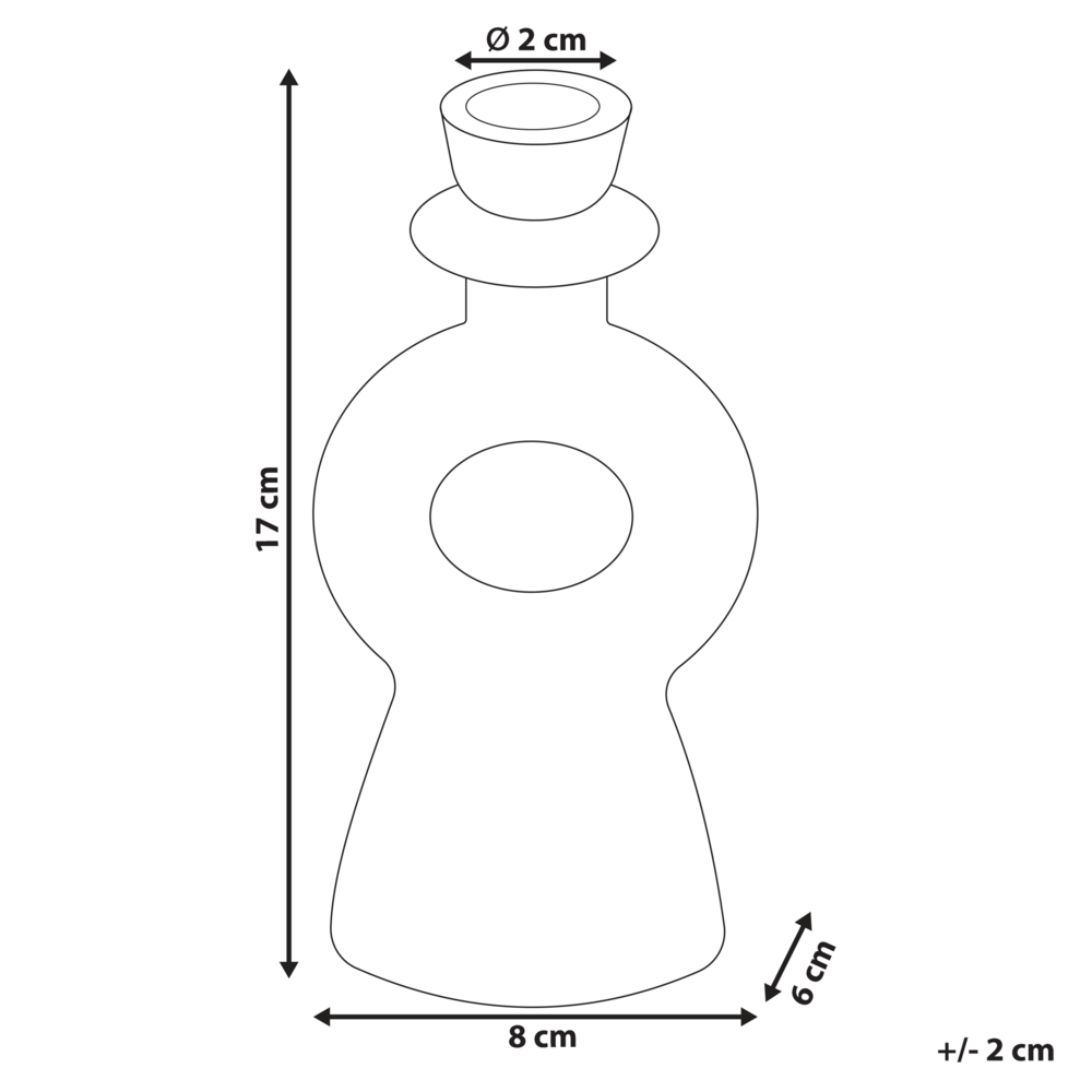 Candeliere ceramica bianco sporco 17 cm portacandele forma curva accessori decorazione