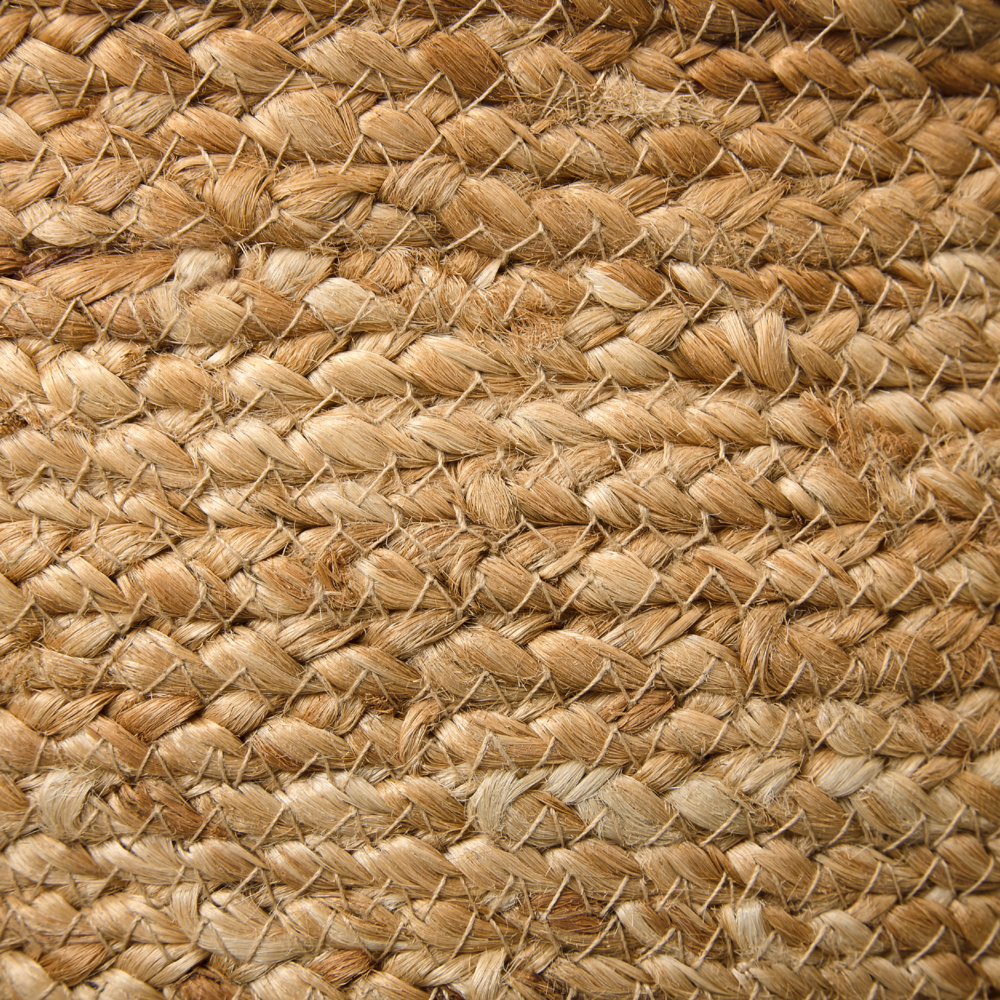 Set di 3 cestini in tessuto di iuta naturale altezza 12/16/21 cm per riporre oggetti in stile rustico Boho