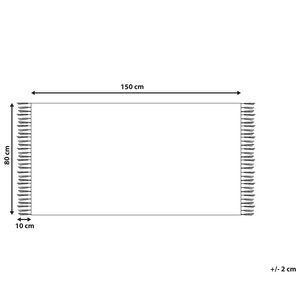 Tappeto in juta senape 80 x 150 cm tessuto a mano con frange stile boho per la sala della camera da letto