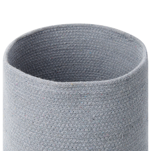 Set di 3 cestini portaoggetti in cotone iuta grigio e naturale portabiancheria Boho