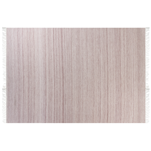 Tappeto in PET riciclato colore rosso chiaro con frange 160 x 230 cm interno esterno