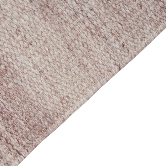 Tappeto in PET riciclato colore rosso chiaro con frange 80 x 150 cm interno esterno