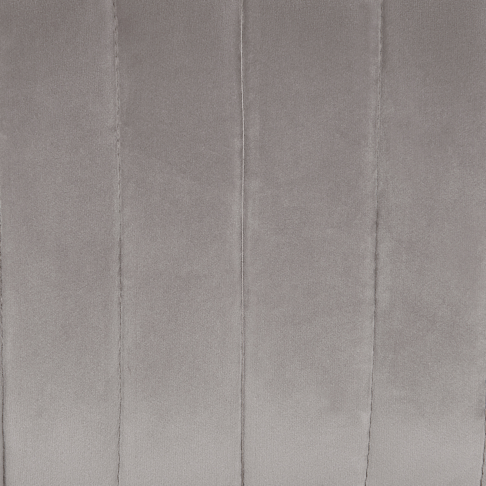 Set di 2 sedie da pranzo velluto grigio braccioli schienale intagliato gambe in metallo moderna industriale