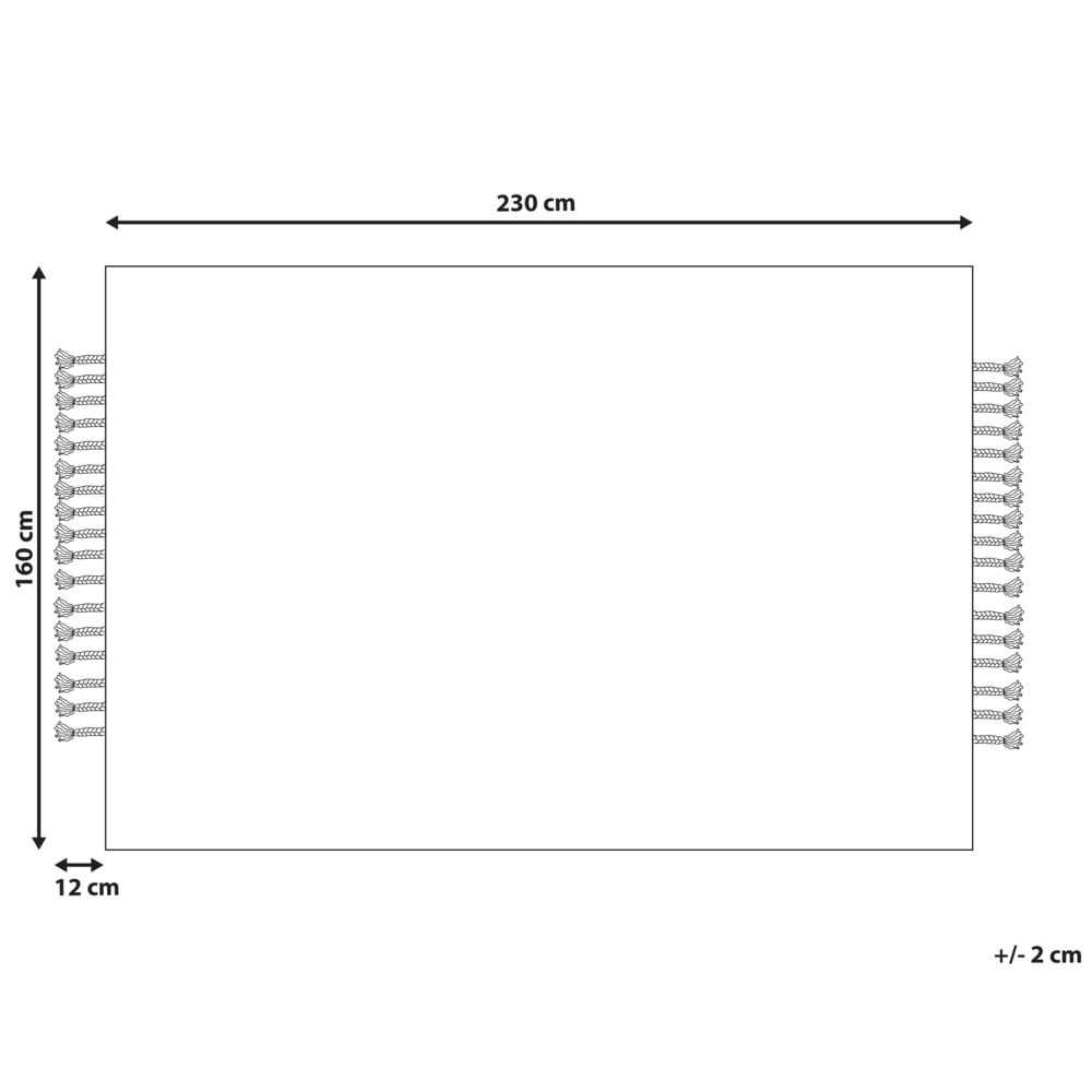 Tappeto in juta beige 160 x 230 cm con nappe motivo geometrico intrecciato a mano stile bohémien per soggiorno camera da letto