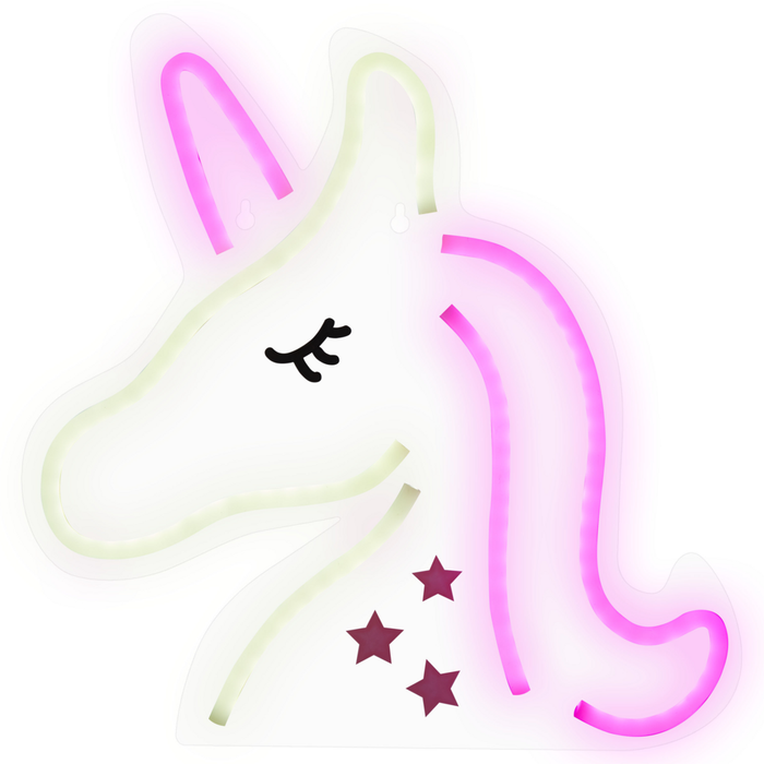 Set di 3 luci LED al neon a batterie multicolore soggiorno camera da letto cameretta