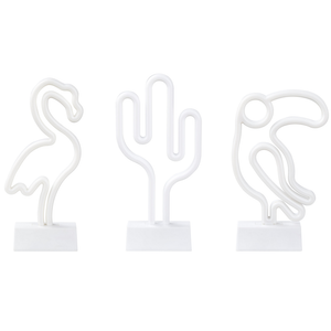 Set di 3 luci LED al neon a batterie multicolore soggiorno camera da letto cameretta