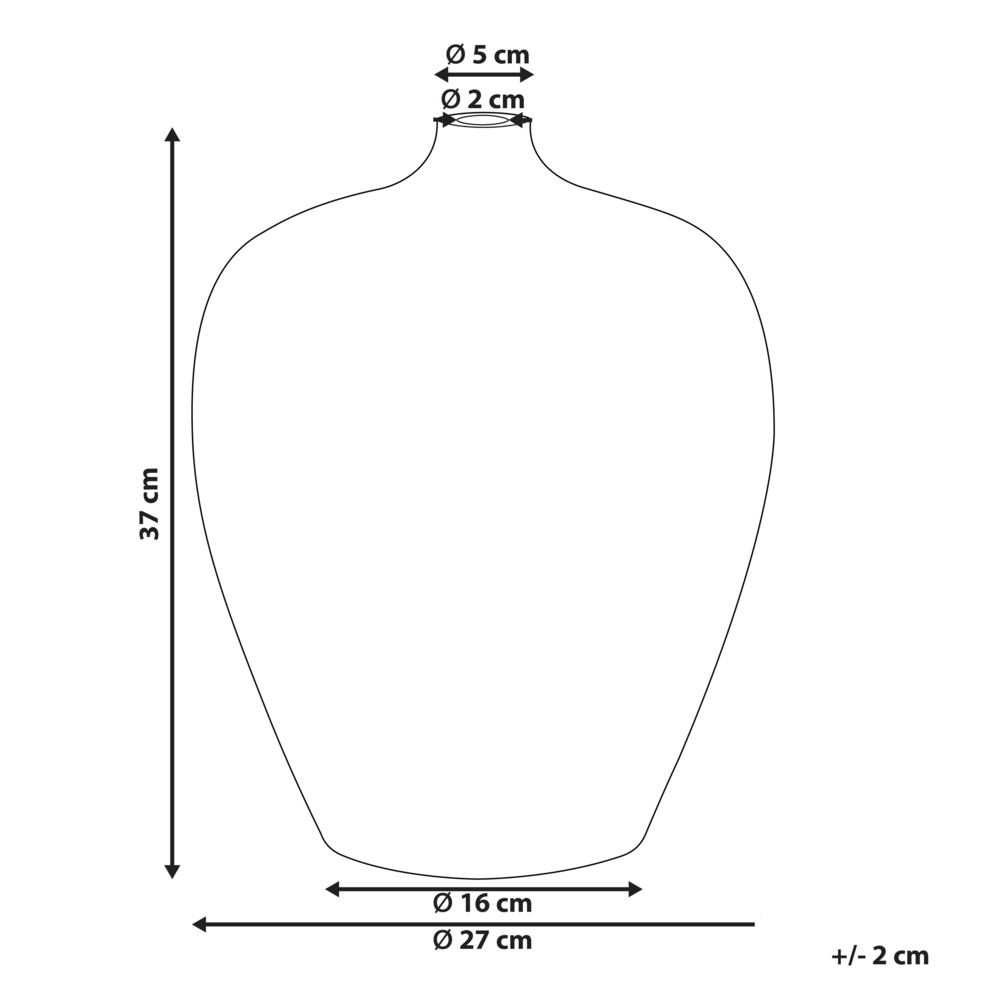 Vaso di terracotta alto color arancione forma rotonda 42 cm stile moderno salotto