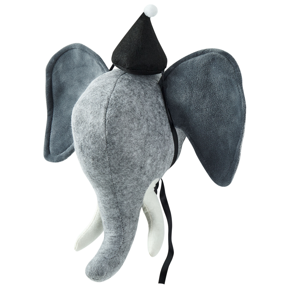 Decorazione in peluche per la cameretta dei bambini elefante in cotone grigio da appendere
