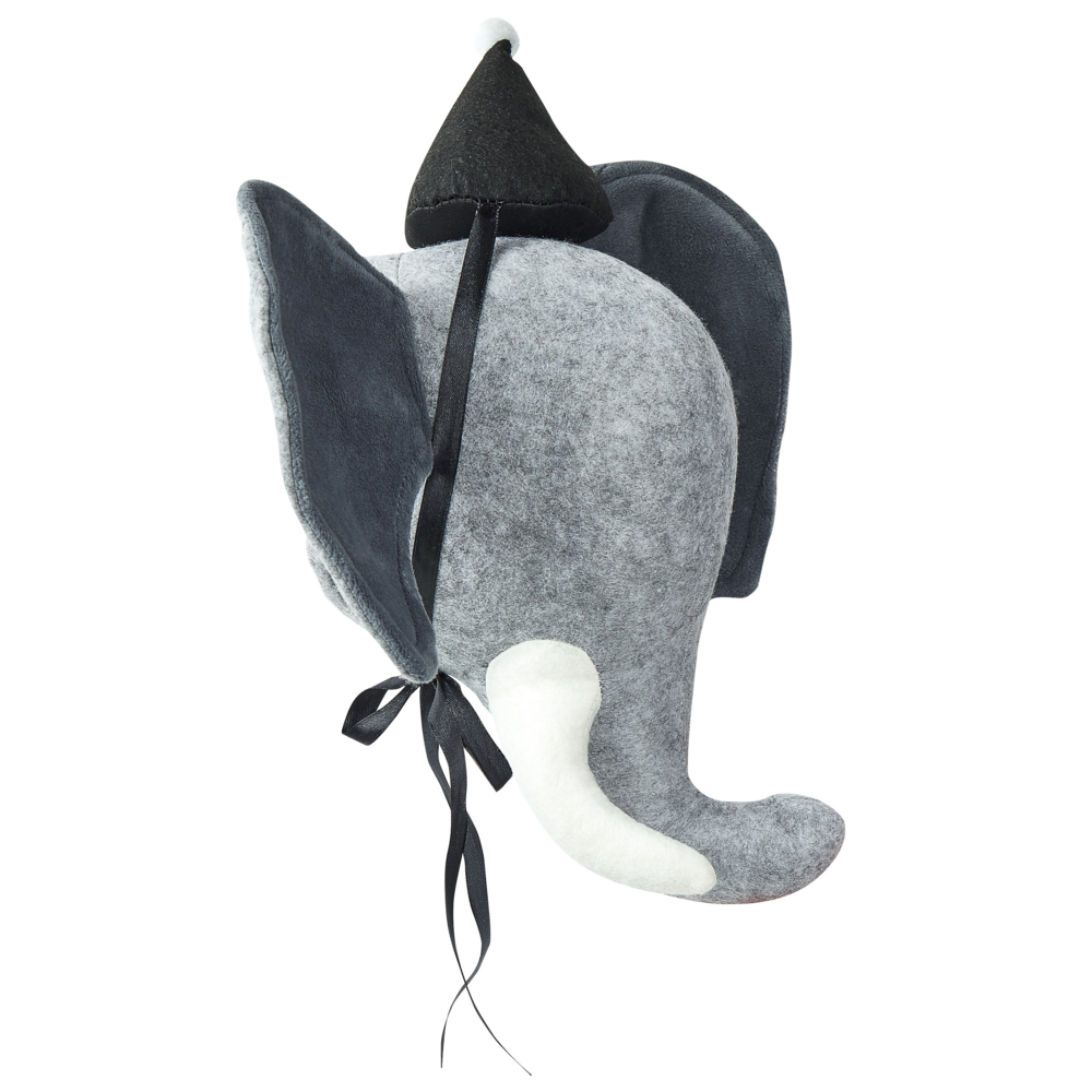 Decorazione in peluche per la cameretta dei bambini elefante in cotone grigio da appendere