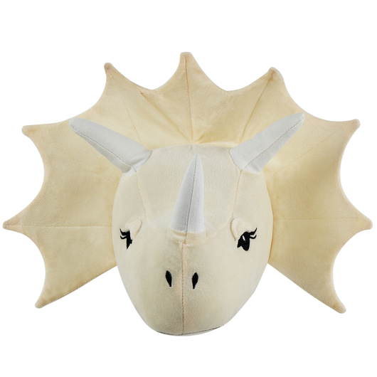 Giocattolo appeso dinosauro in cotone beige per la decorazione della stanza dei bambini in peluche