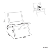 Sedia In legno chiaro e intreccio in rattan sala da pranzo soggiorno