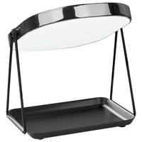 Specchio make up decorativo da tavolo nero 20 x 22 cm bagno camera da letto moderno