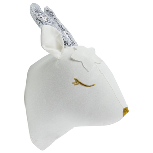 Decorazione in peluche per la camera dei bambini giocattolo di cervo appeso in cotone bianco