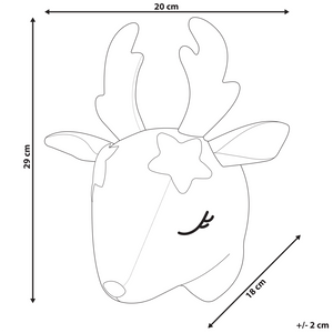 Decorazione in peluche per la camera dei bambini giocattolo di cervo appeso in cotone bianco