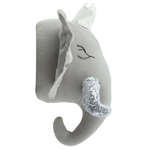 Decorazione in peluche per la cameretta dei bambini elefante di cotone grigio giocattolo da appendere