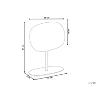 Specchio make up da tavolo oro 20 x 14 cm bagno camera da letto elegante moderno