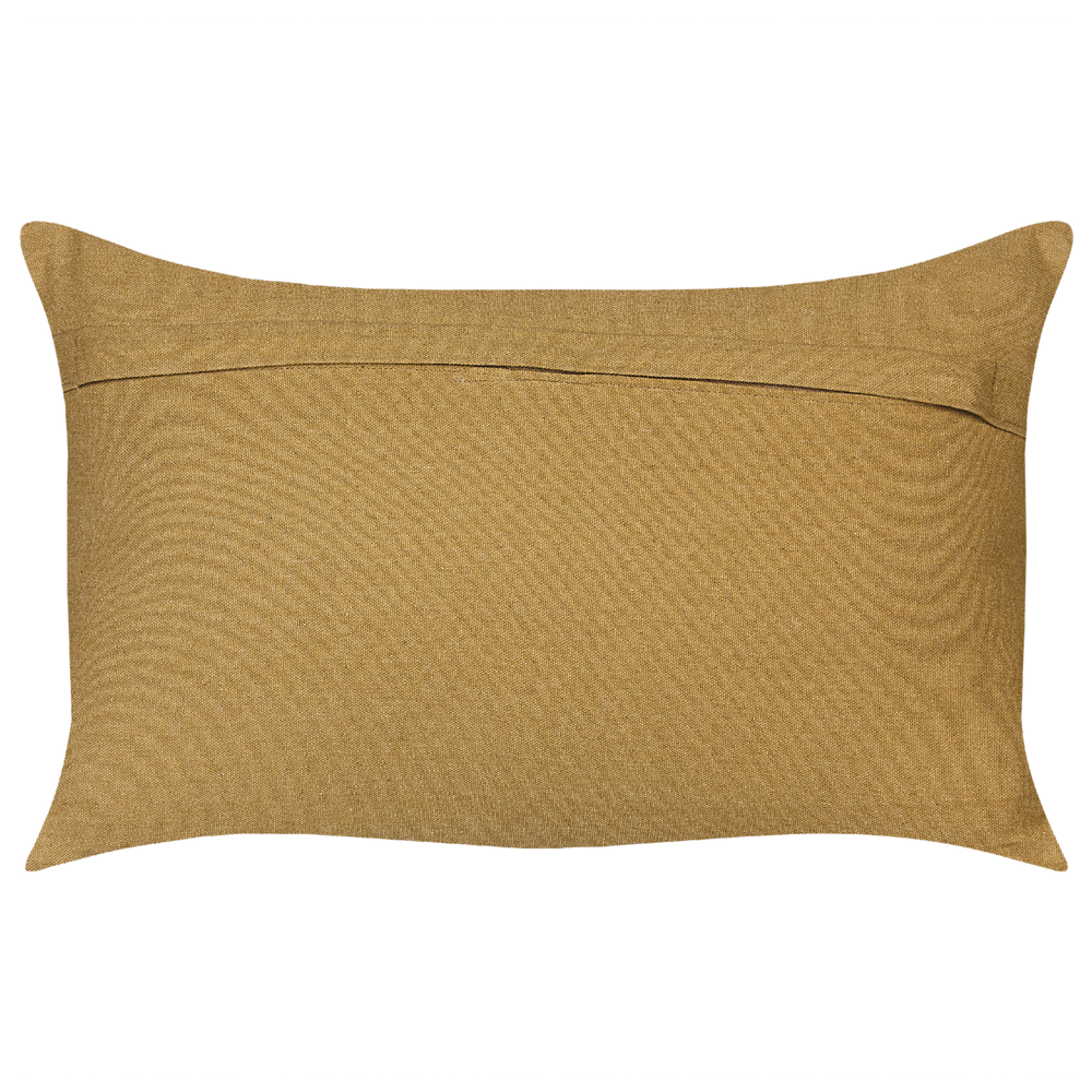 Set di 2 cuscini in iuta motivo geometrico 30 x 50 cm multicolore soggiorno camera da letto