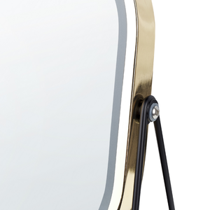 Specchio LED make up da tavolo 20 x 22 cm color oro bagno camera da letto moderno