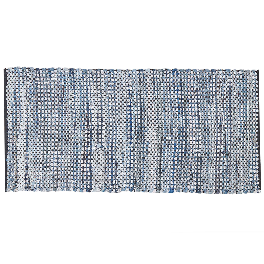 Tappeto tappetino Rag in cotone Multicolore 80 x 150 cm rettangolare intrecciato a mano