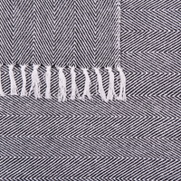 Coperta in cotone Nero 130 x 160 cm Copriletto boho stile costiero