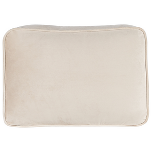 Chaise longue Velluto Beige e Oro Imbottito versione destra Orientamento Gambe In Metallo Rafforzamento Cuscino Design Moderno