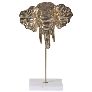 Decorazione domestica Elefante d'oro in alluminio a forma di tavola Figura Design industriale moderno
