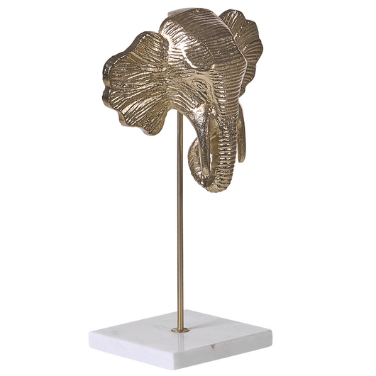 Decorazione domestica Elefante d'oro in alluminio a forma di tavola Figura Design industriale moderno