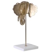 Decorazione domestica Elefante d'oro in alluminio a forma di tavola Figura Design industriale moderno