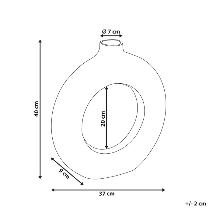 Vaso decorativo in alluminio dall'aspetto invecchiato Home Decor Glam Modern Design