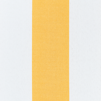 Set di 6 cuscini per sedie da esterno giallo e bianco 31 x 39 cm giardino terrazzo tessuto resistente