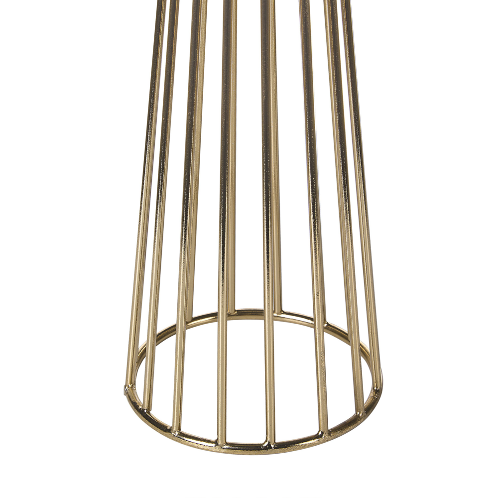 Set di 2 portacandele Oro con effetto marmo Metallo Design moderno Bastoncini per candele Classico