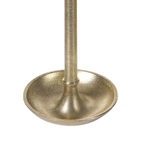 Set di 3 portacandele in alluminio dorato Glamour elegante decorazione centrotavola