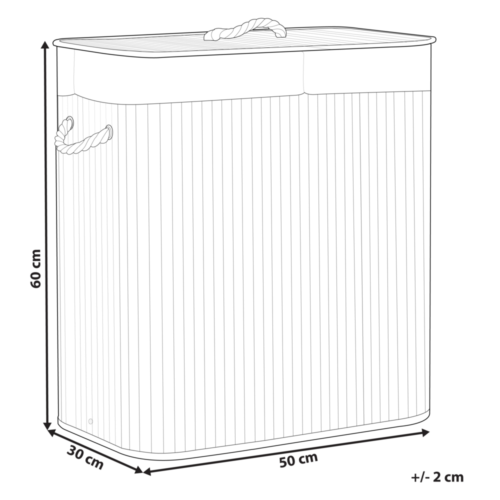 Cestino portaoggetti in bambù grigio con coperchio Cestino per biancheria Accessori pratici lavanderia bucato