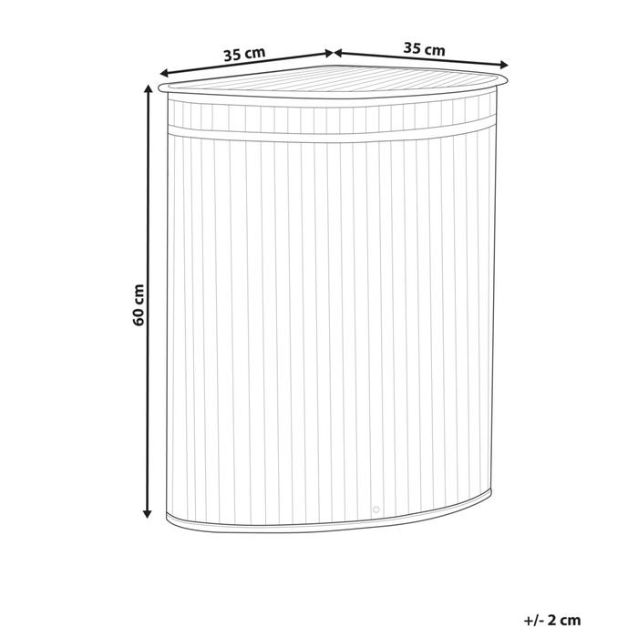 Cestino portaoggetti in bambù grigio con coperchio Cestino per biancheria Accessori pratici lavanderia bucato