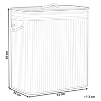 Cestino portaoggetti in bambù legno chiaro con coperchio Cestino per biancheria Accessori pratici lavanderia bucato