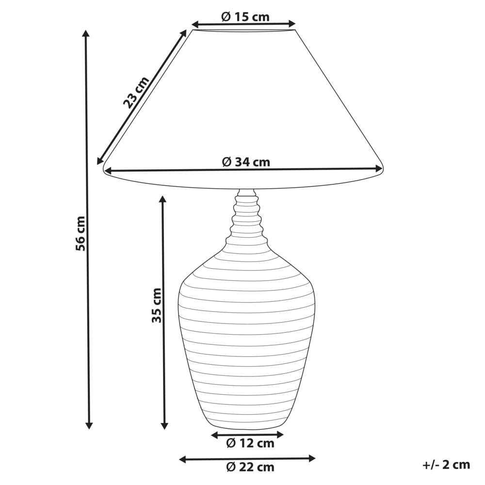 Lampada da tavolo Base in ceramica beige Paralume in tessuto Illuminazione d'ambiente Lampada da tavolo da comodino