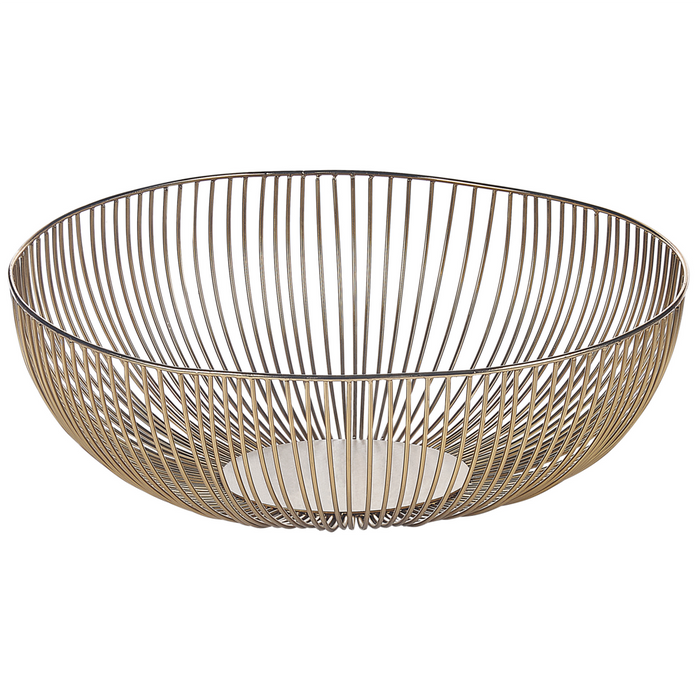 Vassoio decorativo in metallo dorato vassoio d'accento Design traforato