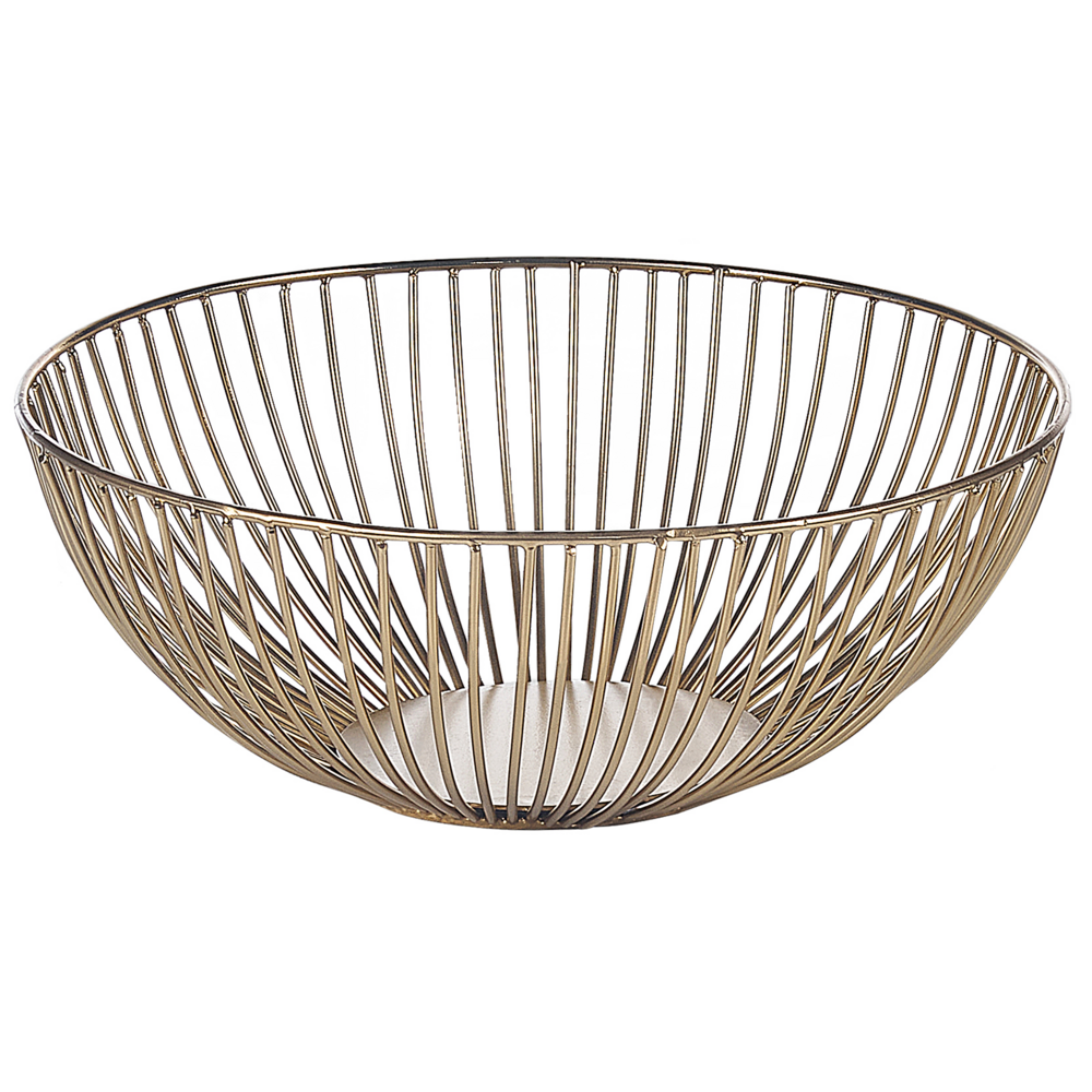 Vassoio decorativo in metallo dorato vassoio d'accento Design traforato