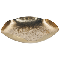 Set di 3 vassoi decorativi in metallo dorato per gioielli, piatti rotondi, accessori per la casa con texture glamour