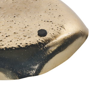 Set di 3 vassoi decorativi in metallo dorato per gioielli, piatti rotondi, accessori per la casa con texture glamour