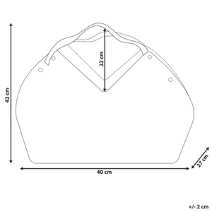 Cesta fatta a mano con maniglie portariviste in legno naturale