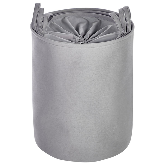 Set di 3 ceste portaoggetti in cotone bianco con copertura a coulisse Cestino per la biancheria Accessori pratici