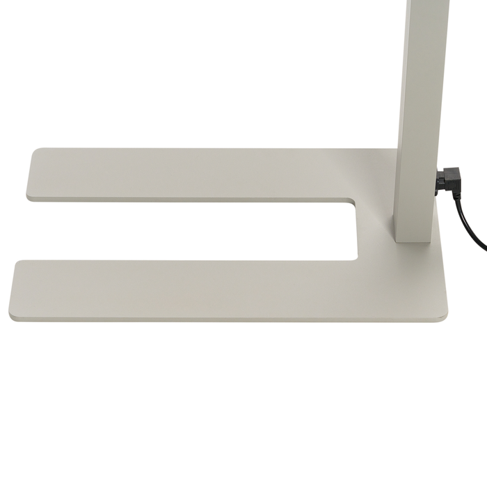 Lampada LED da terra in alluminio argento 194 cm Altezza Manopola Interruttore Dimmerabile Illuminazione moderna Casa Ufficio