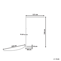 Lampada LED da terra in alluminio argento 194 cm Altezza Manopola Interruttore Dimmerabile Illuminazione moderna Casa Ufficio