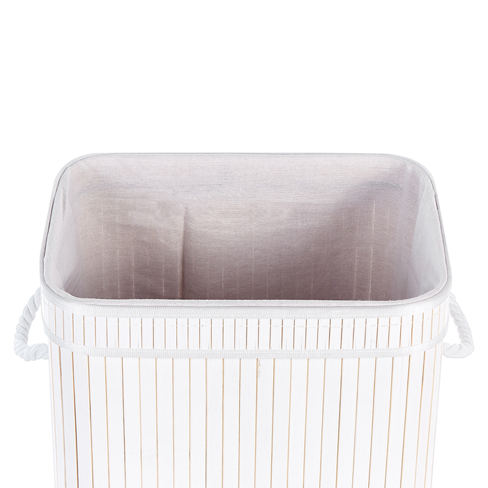 Cestino portaoggetti in bambù chiaro con coperchio Cestino per biancheria Accessori pratici lavanderia bucato