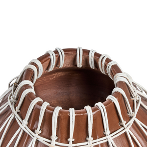 Vaso decorativo in terracotta marrone Stile naturale per fiori secchi