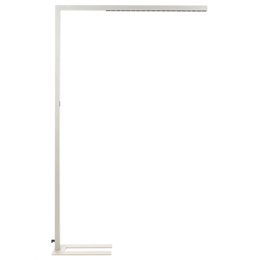 Lampada da terra LED in metallo di colore argento 194 cm con sensore di movimento regolabile soggiorno camera da letto