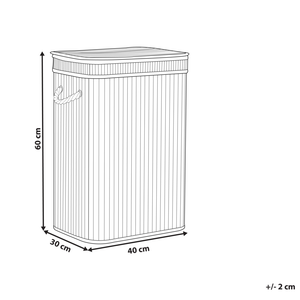 Cestino portaoggetti in bambù chiaro con coperchio Cestino per biancheria Accessori pratici lavanderia bucato