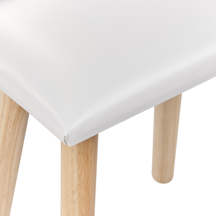 Set di tavolini da toilette Bianco Piano in legno di produzione Gambe in legno Specchio a LED con contenitore e 2 cassetti